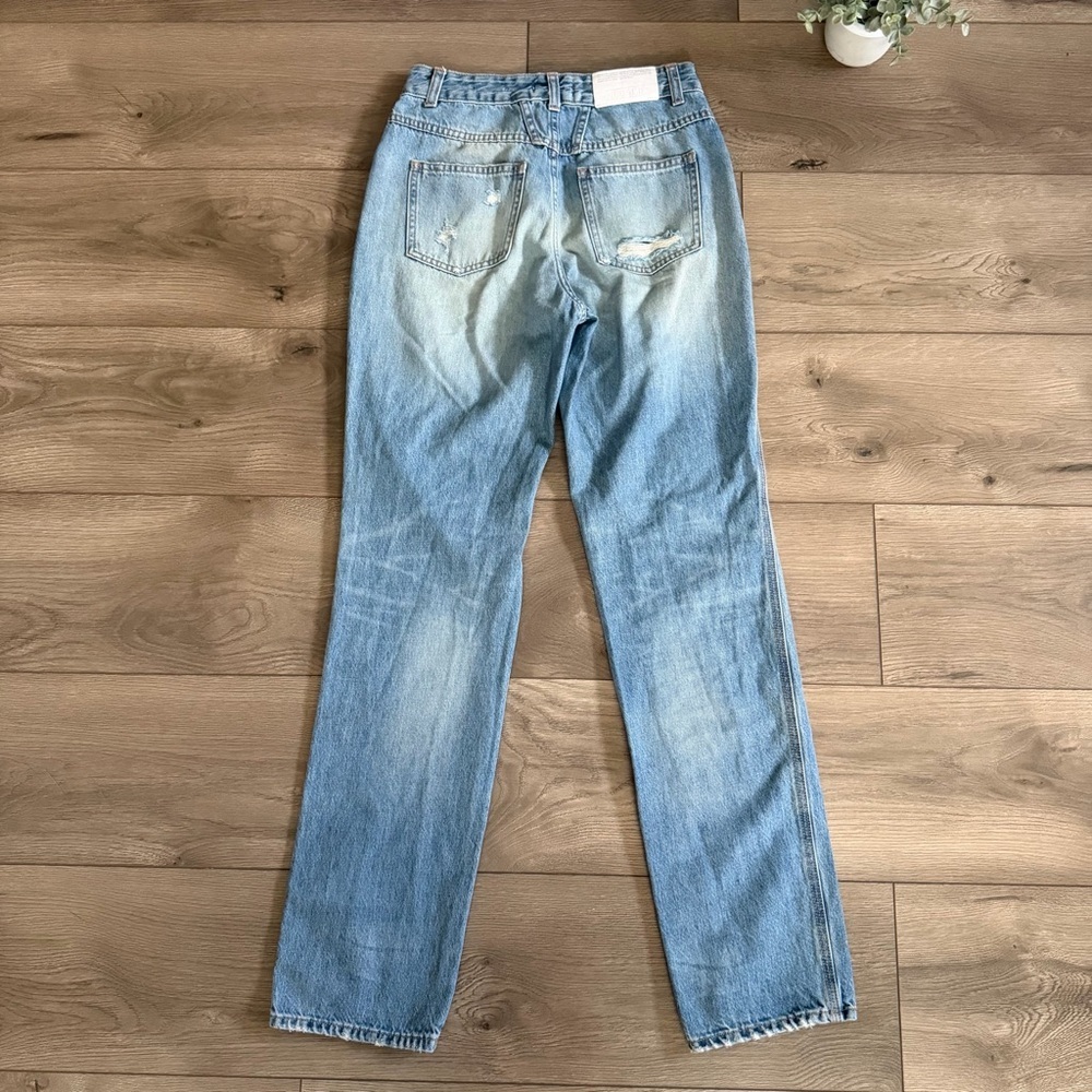 CLOSED Light Blue Distressed Women's Straight Leg Jeans Size 25 - Picture 6 of 8